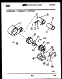MOTOR AND BLOWER PARTS Diagram and Parts List for DG27A7WXFB  Gibson Dryer