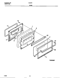 DOOR Diagram and Parts List for 30-2272-00-05  Tappan Range