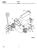 MOTOR Diagram and Parts List for FDG648GFT0  Frigidaire Dryer