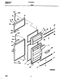 DOOR Diagram and Parts List for FRT16NREW2  Frigidaire Refrigerator