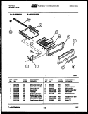 BROILER DRAWER PARTS Diagram and Parts List for 32-1009-00-05  Tappan Range