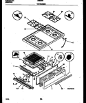 COOKTOP AND BROILER DRAWER PARTS Diagram and Parts List for GF630RXW2  Frigidaire Range
