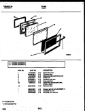 DOOR PARTS Diagram and Parts List for 30-3882-23-01  Tappan Range