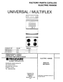 COVER Diagram and Parts List for MEF355CGB1  Frigidaire Range