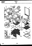 BODY PARTS Diagram and Parts List for FEF367CATA  Frigidaire Range