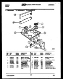 BACKGUARD AND COOKTOP PARTS Diagram and Parts List for CEB3M2WSTD  Gibson Range