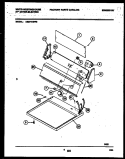 CONSOLE AND CONTROL PARTS Diagram and Parts List for DE271KDW8  Frigidaire Dryer