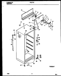 CABINET PARTS Diagram and Parts List for FPG17TSW1  Frigidaire Refrigerator