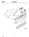 BACKGUARD Diagram and Parts List for FGB557CBSD  Frigidaire Wall Oven