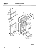 DOOR Diagram and Parts List for FRT21QRCD5  Frigidaire Refrigerator