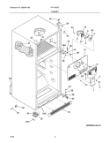 CABINET Diagram and Parts List for FRT18IS6CBF  Frigidaire Refrigerator