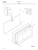 DOOR Diagram and Parts List for GFC09M3AW2  Gibson Freezer