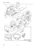ICE MAKER Diagram and Parts List for EILFU21GS2  Electrolux Freezer