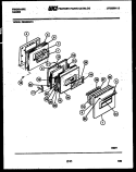 DOOR PARTS Diagram and Parts List for REG533D2  Frigidaire Range