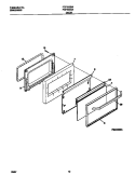 DOOR Diagram and Parts List for FGF333SADG  Frigidaire Range