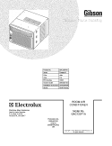 COVER Diagram and Parts List for GAC122P1A1  Gibson Air Conditioner