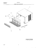 WRAPPER Diagram and Parts List for FAC051K7A4  Frigidaire Air Conditioner