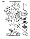 BODY Diagram and Parts List for FEF389CFSD  Frigidaire Range