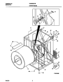 P16V0036 DRY CAB, HEATER Diagram and Parts List for FDG558GHS0  Frigidaire Dryer