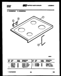 COOKTOP PARTS Diagram and Parts List for CEC3M5WSAC  Gibson Range