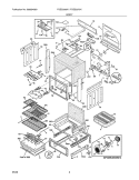 BODY Diagram and Parts List for FGES3075KBA  Frigidaire Range