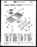 COOKTOP PARTS Diagram and Parts List for 30-3349-23-01  Tappan Range