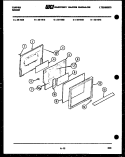 DOOR PARTS Diagram and Parts List for 32-1272-32-07  Tappan Range