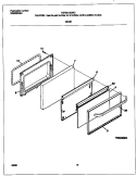 DOOR Diagram and Parts List for FGF351SGWC  Frigidaire Range