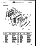 DOOR PARTS Diagram and Parts List for KF480NW1  Frigidaire Range
