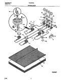 BURNER PARTS Diagram and Parts List for TGC3X4XCC1  Tappan Cooktop