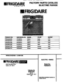 COVER Diagram and Parts List for FED355CCSB  Frigidaire Range