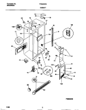 CABINET Diagram and Parts List for FRS24WRCD4  Frigidaire Refrigerator