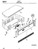CONTROL PANEL Diagram and Parts List for FEB756CESF  Frigidaire Wall Oven