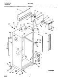 CABINET Diagram and Parts List for MRT21NSHD0  Frigidaire Refrigerator