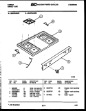 COOKTOP PARTS Diagram and Parts List for 30-6759-23-02  Tappan Range