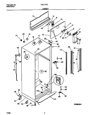 CABINET Diagram and Parts List for FRT21PRCW6  Frigidaire Refrigerator