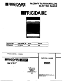 COVER Diagram and Parts List for FEF322CASD  Frigidaire Range