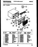 CABINET PARTS Diagram and Parts List for WAL087S1A1  Frigidaire Air Conditioner