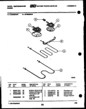 BROILER PARTS Diagram and Parts List for KF460GDH6  Frigidaire Range