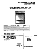 COVER Diagram and Parts List for MEF301PBWK  Frigidaire Range
