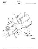 BURNER Diagram and Parts List for FDG747RET0  Frigidaire Dryer