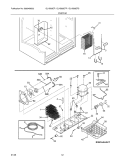 SYSTEM Diagram and Parts List for GLHS68EFPW0  Frigidaire Refrigerator