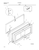 DOOR Diagram and Parts List for CFC09M4AW0  Uni Freezer