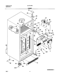 CABINET Diagram and Parts List for GLHT214RAW0  Frigidaire Refrigerator