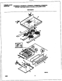TOP / DRAWER Diagram and Parts List for FEF389WFCG  Frigidaire Range