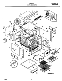 CAVITY / ELEMENTS Diagram and Parts List for FEB386CEBH  Frigidaire Wall Oven