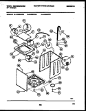 CABINET PARTS Diagram and Parts List for LA400AXD1  Frigidaire Washer
