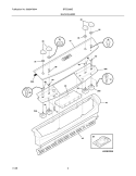 BACKGUARD Diagram and Parts List for BFES368ES4  Frigidaire Wall Oven