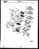 SHELVES AND SUPPORTS Diagram and Parts List for TRS26WRAB0  Tappan Refrigerator