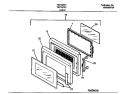 DOOR Diagram and Parts List for TMT127E1B0  Tappan Microwave